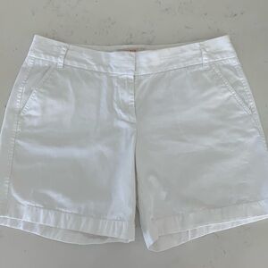 J Crew white Chino broken in shorts size 10 in like-new condition!